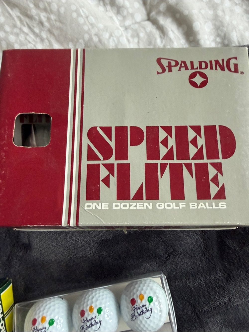 Vintage Spalding and Federals White and yellow Golf Ball Lot w/ birthday set - Picture 6 of 16
